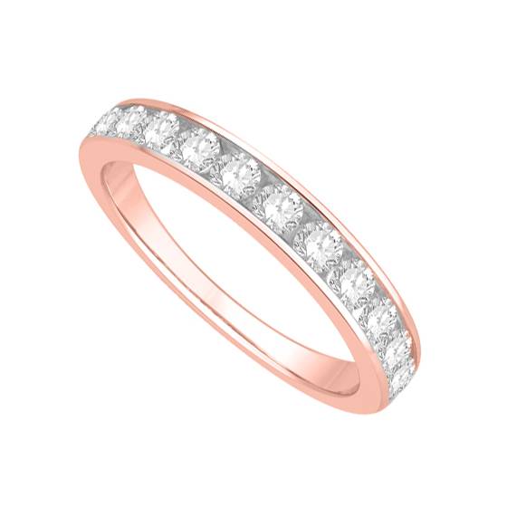 0.55ct VS/E-F Round Diamond Eternity Ring