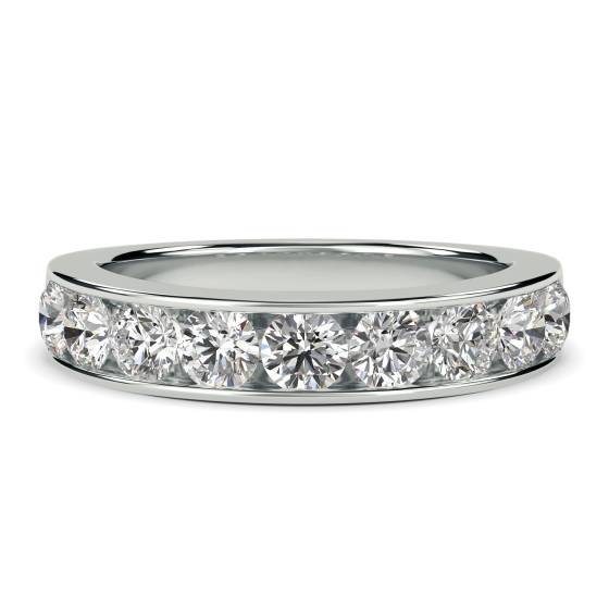 1.00ct VS/E-F 4mm Round Diamond Half Eternity Ring