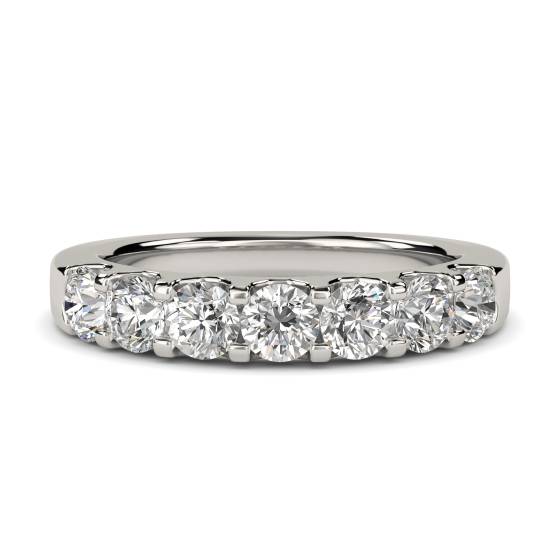 1.00ct VS/E-F Round Diamond Half Eternity Ring