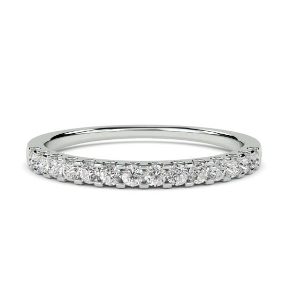 0.20ct VS/E-F Round Diamond Half Eternity Ring