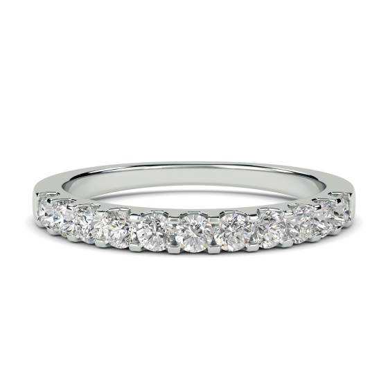 0.40ct VS/E-F 2.5mm Petite Round Diamond Eternity Ring