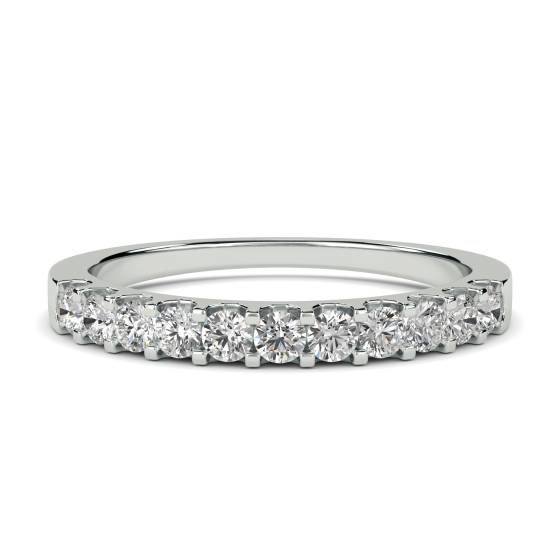 0.50ct VS/E-F 2.5mm Round Diamond Eternity Ring