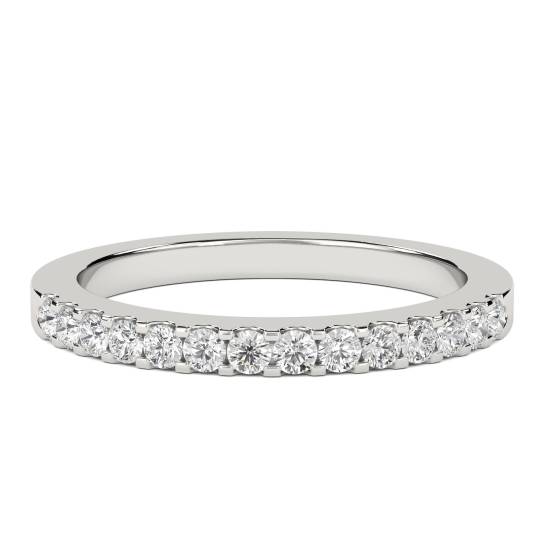 0.25ct VS/E-F Round Diamond Half Eternity Ring