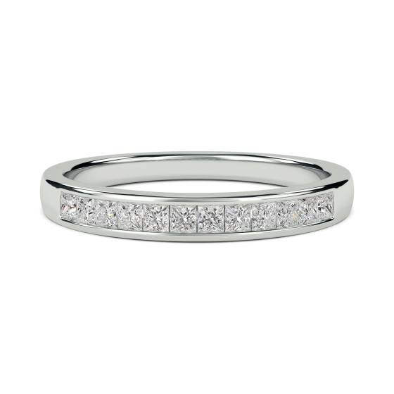 0.25ct VS/E-F 3mm Elegant Princess Diamond Eternity Ring