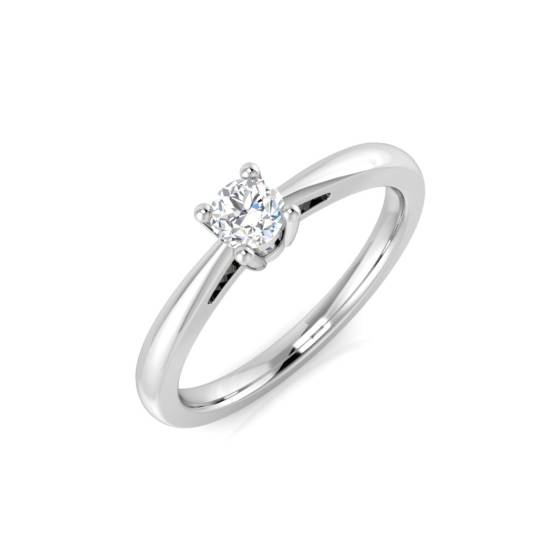 0.20ct SI2/G Round cut Solitaire Engagement Ring in Platinum