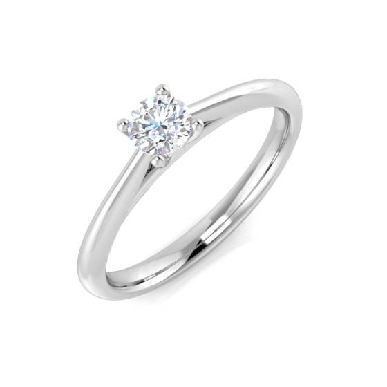 0.24ct SI2/G Round cut Solitaire Engagement Ring in Platinum