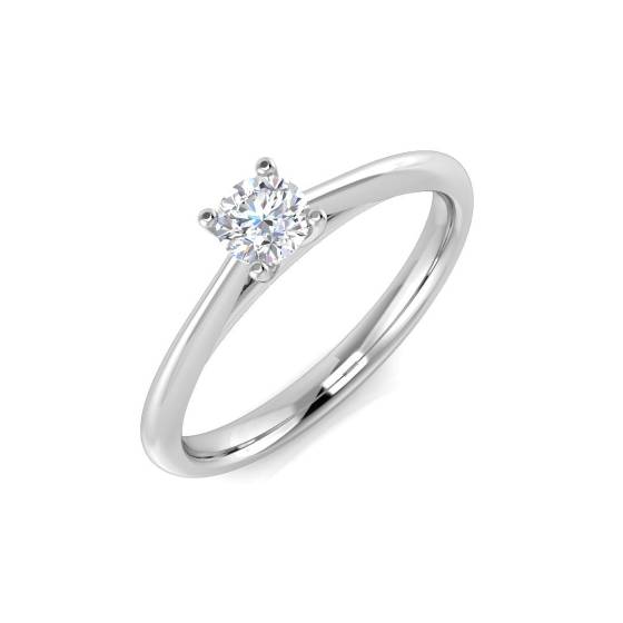 0.31ct SI2/G Round cut Solitaire Engagement Ring in Platinum