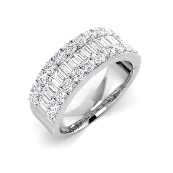 2.00ct SI2/G Round cut Diamond Designer Ring in Platinum