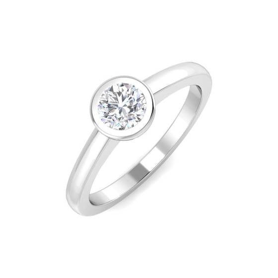 0.41ct SI2/G Round cut Solitaire Engagement Ring in Platinum