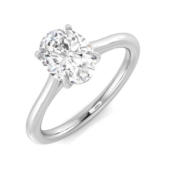 1.20ct SI2/D Oval cut Solitaire Engagement Ring in Platinum