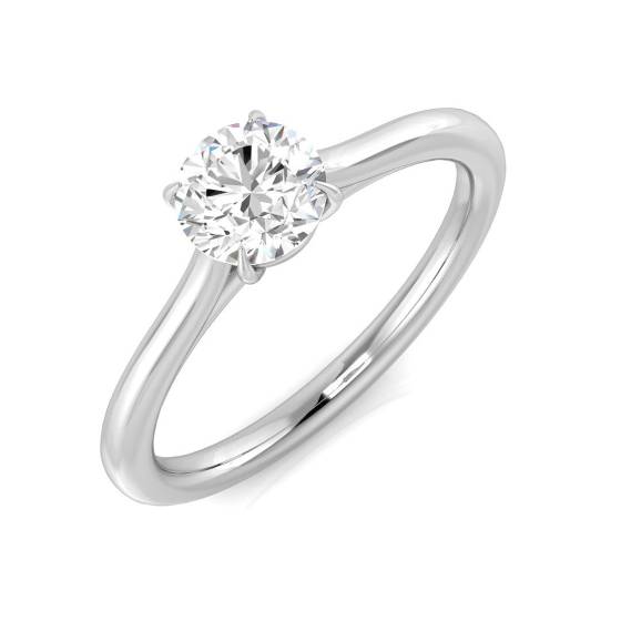 0.70ct SI1/G Round cut Solitaire Engagement Ring in Platinum