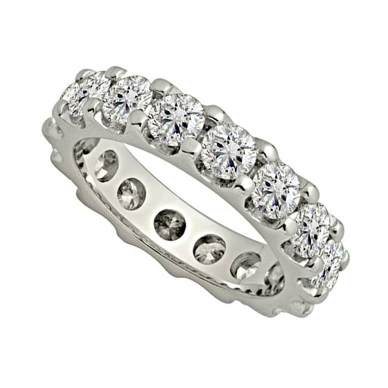 4.00ct VVS/E-F Lab Grown Elegant Round Diamond Full Eternity Ring