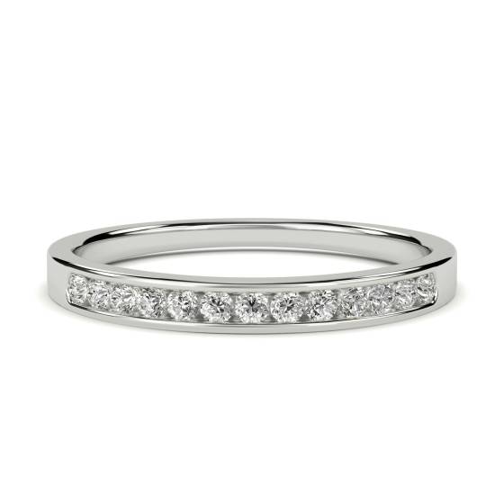 0.15ct VS/E-F Round cut Diamonds Half Eternity Ring
