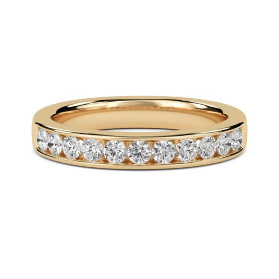 0.45ct VS/E-F 3mm Round Diamond Half Eternity Ring