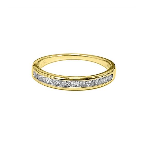 0.25ct VS/E-F Channel Set Half Eternity Ring