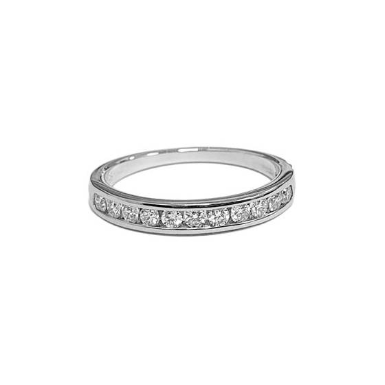 0.25ct VS/E-F Channel Set Half Eternity Ring