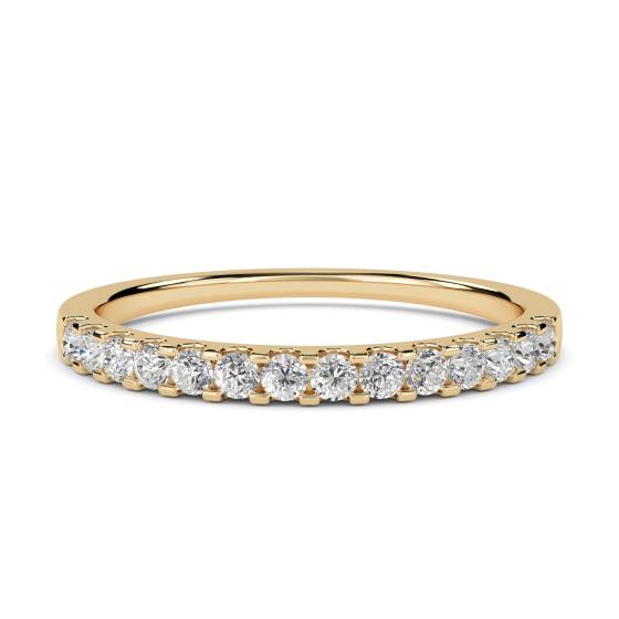 0.21ct VS/E-F Round Diamond Half Eternity Ring