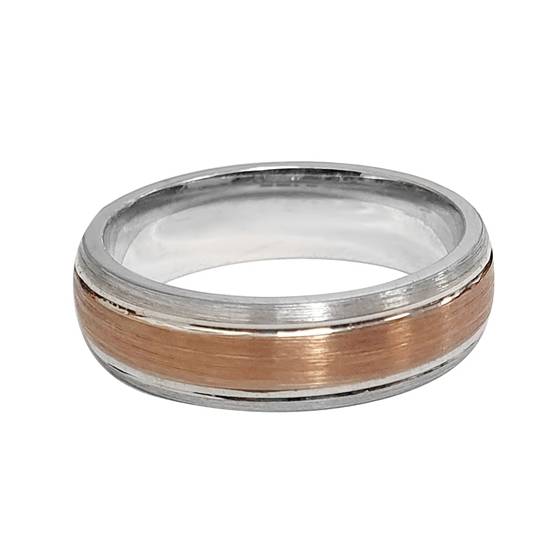 Two Tone Wedding Ring