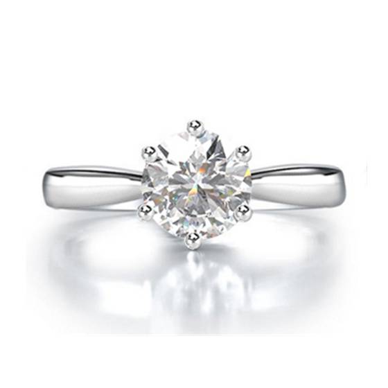 0.45ct SI2/D Round Diamond Engagement Ring