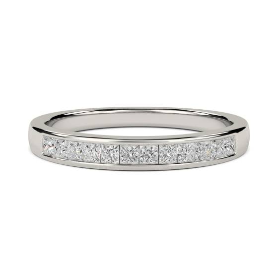 0.30ct VS/E-F 3mm Elegant Princess Diamond Eternity Ring