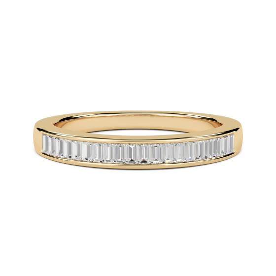 0.35ct VS/E-F 3.5mm Elegant Baguette Diamond Eternity Ring