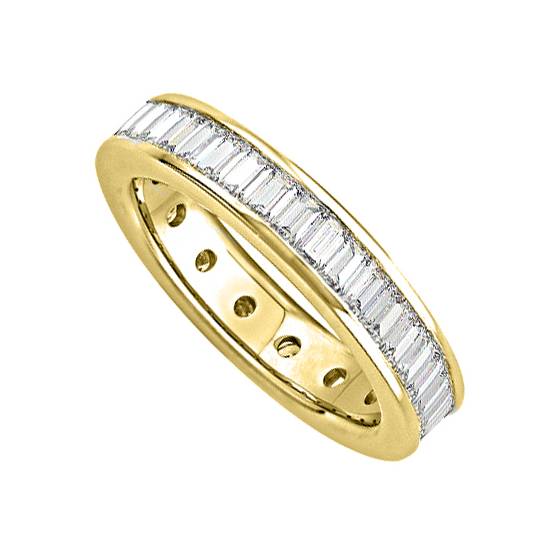 1.00ct VS/E-F Classic Baguette Diamond Full Eternity Ring