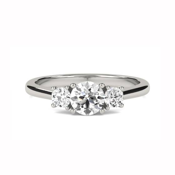 0.50ct VS/F-G Lavish Round Diamond Trilogy Ring