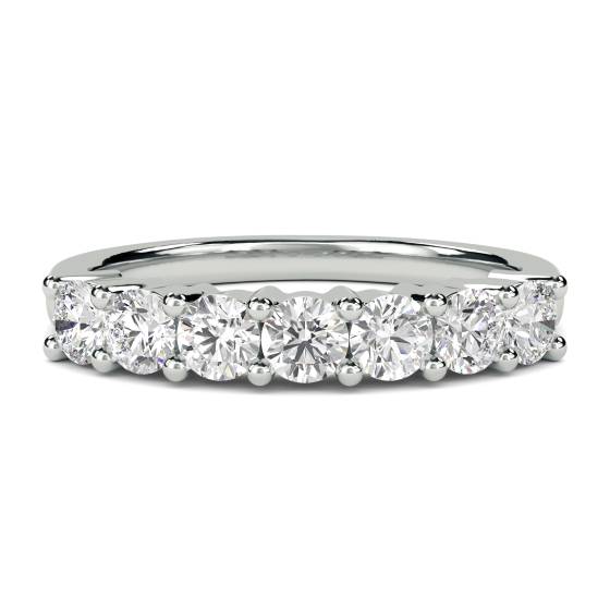 1.03ct VS/F-G Round Diamond 7 Stone Ring