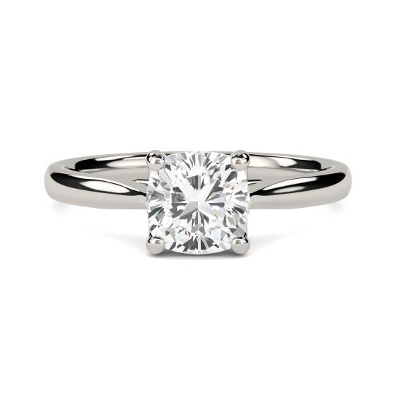 1.50ct VVS2/E Cushion cut Lab Grown Diamond Solitaire Ring