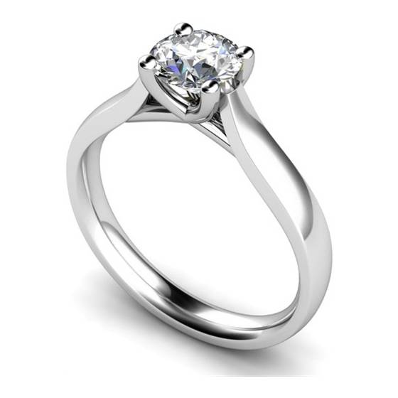 1.30ct VS2/I Round Diamond Solitaire Ring