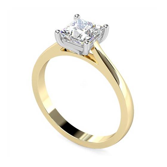 1.00ct IF/G Princess Diamond Solitaire Ring