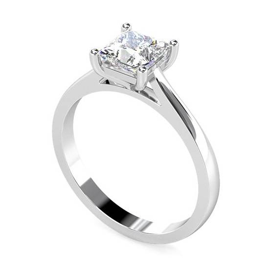 0.50ct SI2/F Princess Diamond Engagement Ring