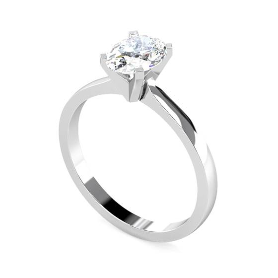 0.30ct SI2/G Oval Diamond Solitaire Ring