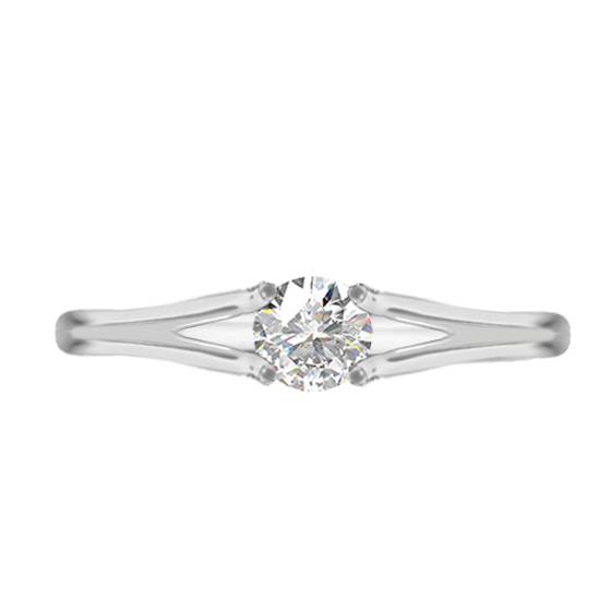 0.50ct VS1/G Round Diamond Solitaire Ring