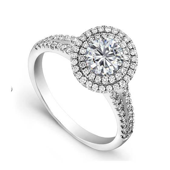 1.00ct SI2/G Halo Engagement Ring