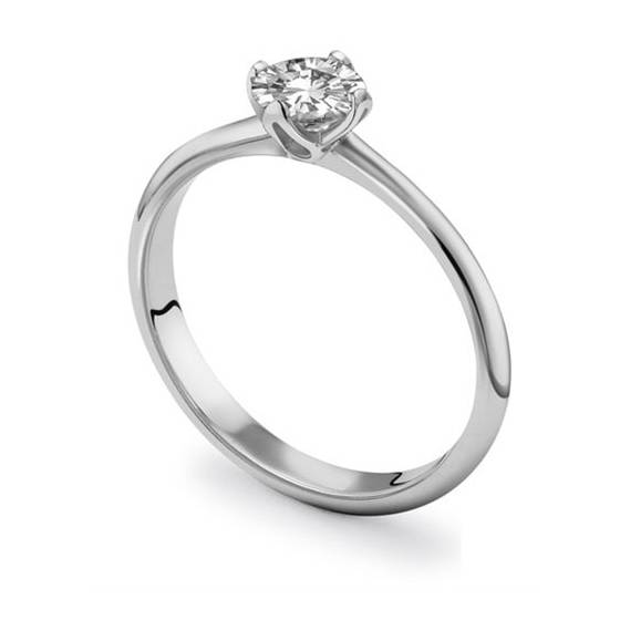 0.30ct SI1/F Round Diamond Engagement Ring