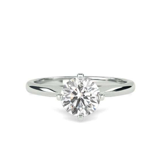 0.80ct I1/D Round cut Diamond Solitaire Ring