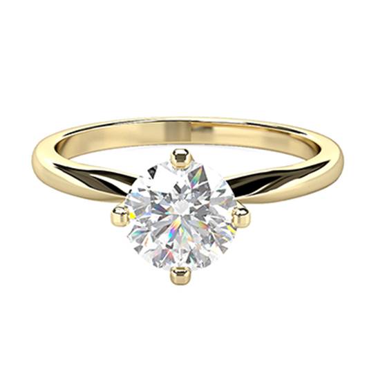 0.91ct VS1/J Round Diamond Engagement Ring