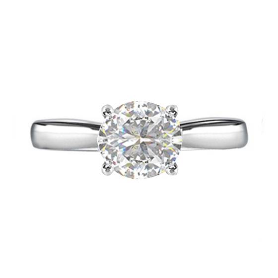 1.00ct VS2/I Elegant Round Diamond Engagement Ring