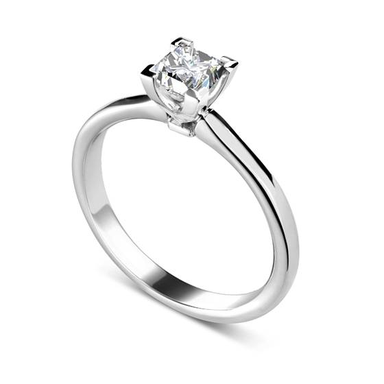 1.03ct SI2/F Princess Diamond Engagement Ring