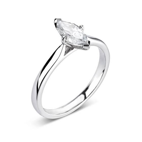 1.00ct SI2/I Classic Marquise Diamond Engagement Ring