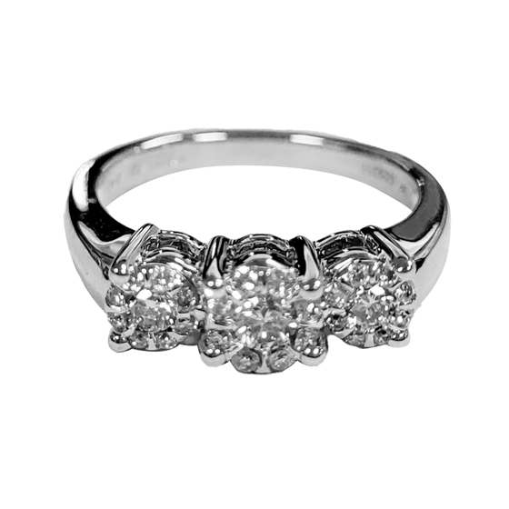 0.42ct VVS/F-G Round Diamond Dress Ring