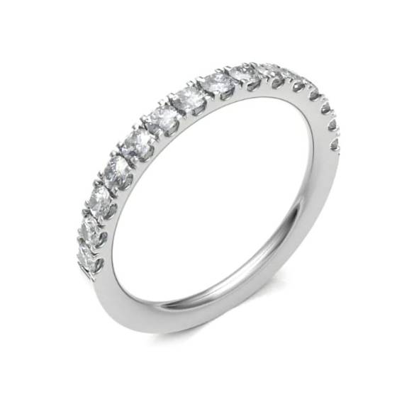 0.50ct VS/E-F Round Diamond Set Wedding Band