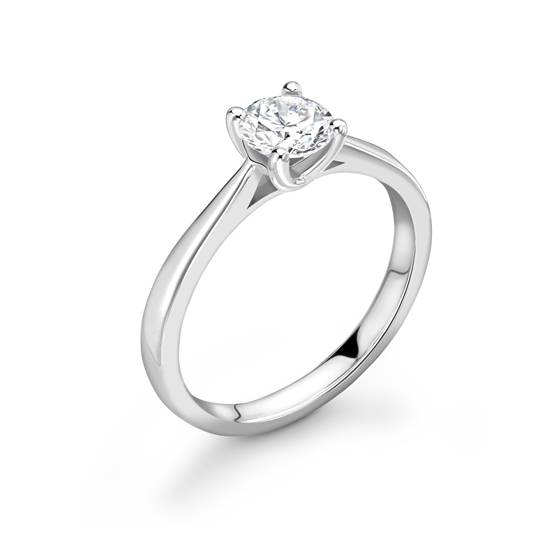 1.03ct SI2/J Round Diamond Solitaire Ring