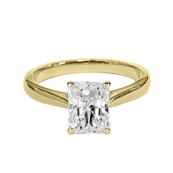 2.18ct VVS1/G Radiant Cut Solitaire Engagement Ring