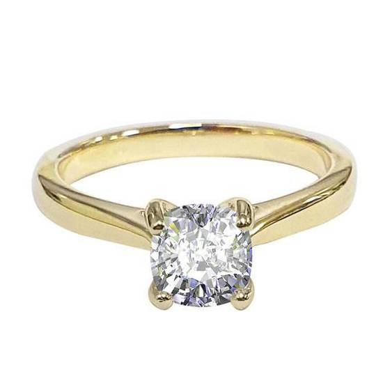 2.63ct Cushion Diamond Solitaire Engagement Ring