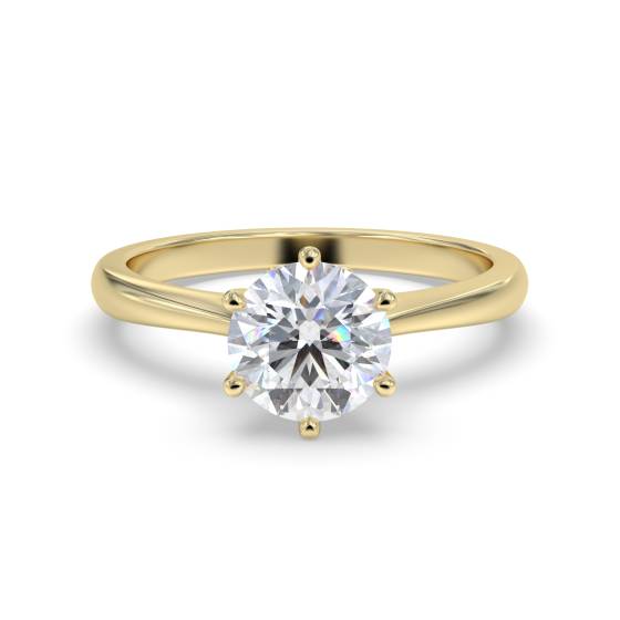1.54ct VVS2/F Round cut Lab Grown Diamond Solitaire Ring