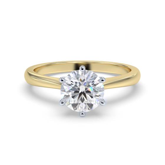 0.70ct I1/E Round Diamond Engagement Ring