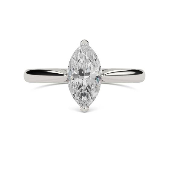 0.54ct VVS1/G Marquise cut Diamond Solitaire Ring