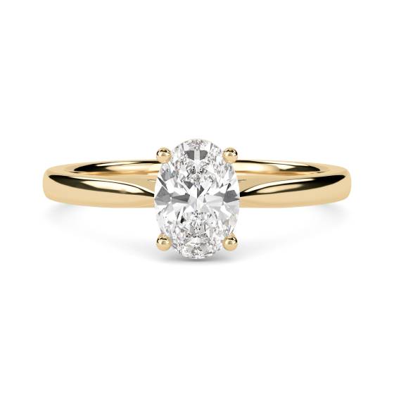 3.01ct I1/G Oval cut Diamond Solitaire Ring